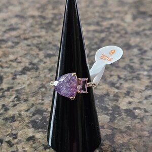 Bomb Party RBP6653 “More Than Iconic” Amethyst Ice Crystal & Cubic Zirconia Sz 6